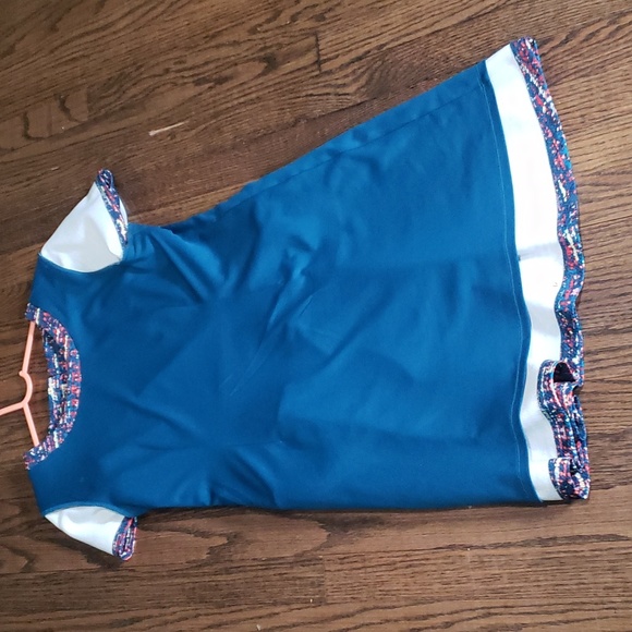 Multicolored Short Sleeve Dress - Picture 8 of 10